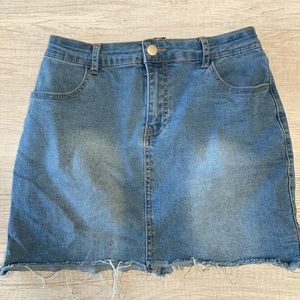 forever 21 denim skirt